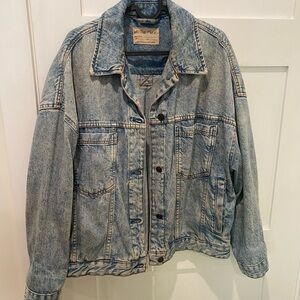 We The Free Blue Denim Jacket